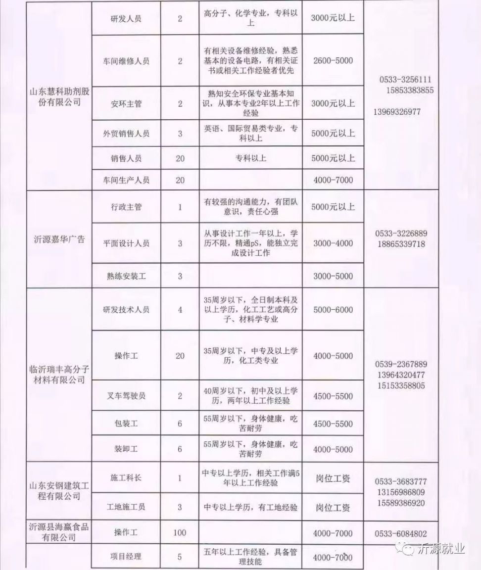 沂南工业园最新招聘解析一，全面洞悉招聘动态